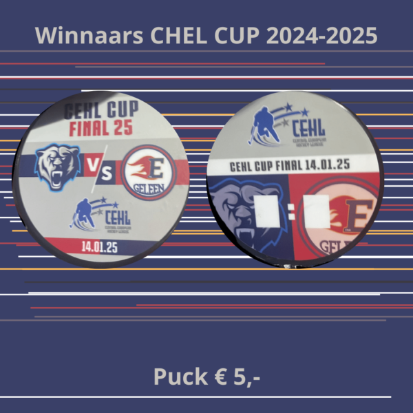 Kampioen puck CEHL cup 14 januari 2025 Neuwied - Eaters