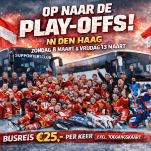 Bus naar Play-offs in Den Haag zondag 8 maart